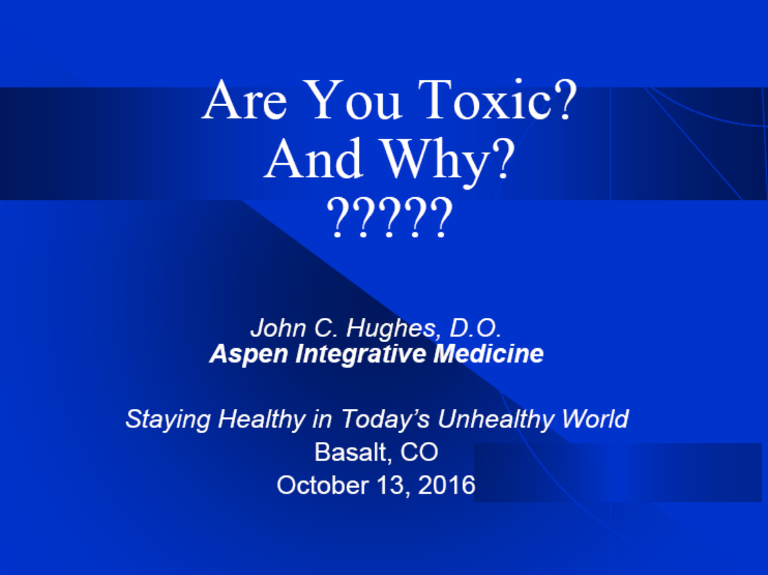Are you Toxic? and Why?
